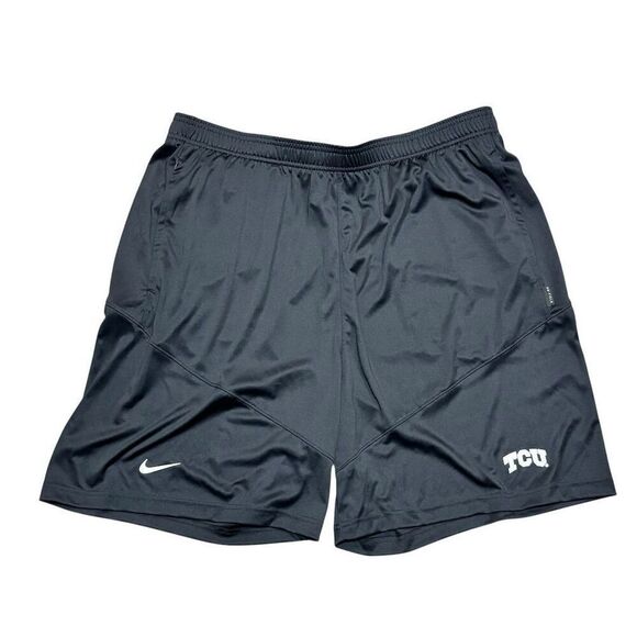 Nike TCU Horned Frogs Men's 2XL Black Athletic Shorts Team Issued NCAA big 12 - Picture 1 of 5